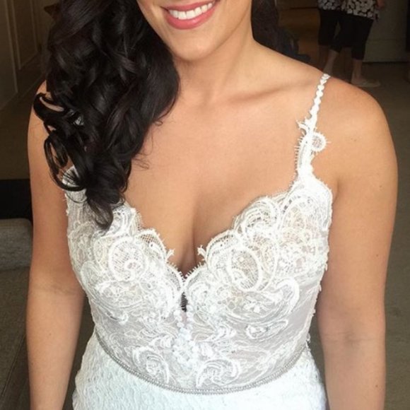 Wedding Dress - low back, spaghetti strap dress - Picture 9 of 16